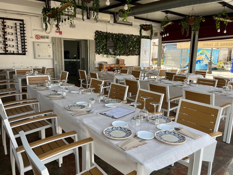 Terraza climatizada de Taberna El Chato